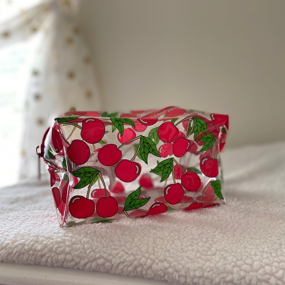 Forever21 Cherries Clear Makeup Bag